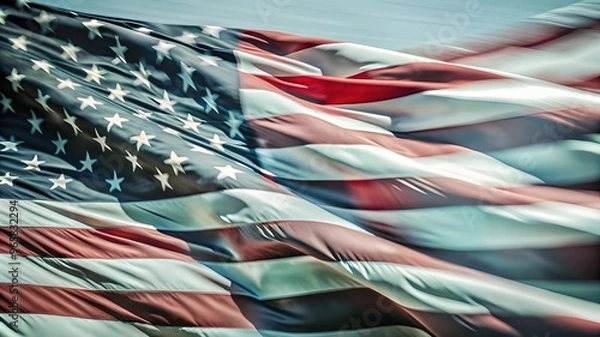 Obraz American flag background. American Independence day background