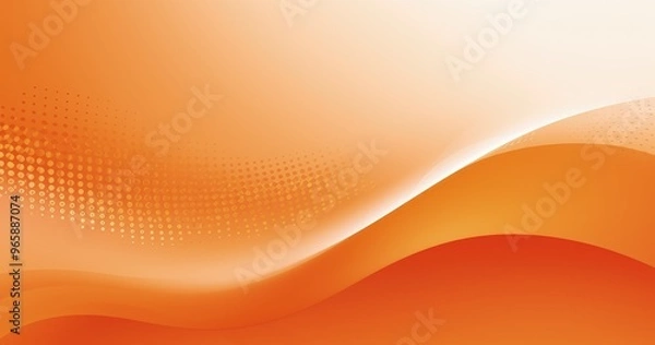 Fototapeta A smooth, abstract design featuring gradients of orange and white, ideal for backgrounds or graphic projects.