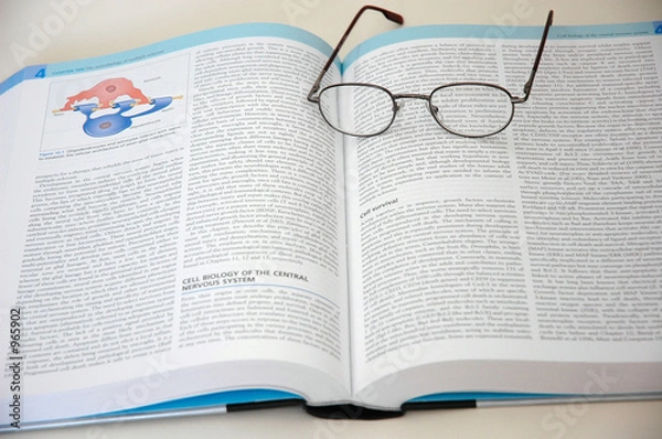 Fototapeta book and reading glasses1