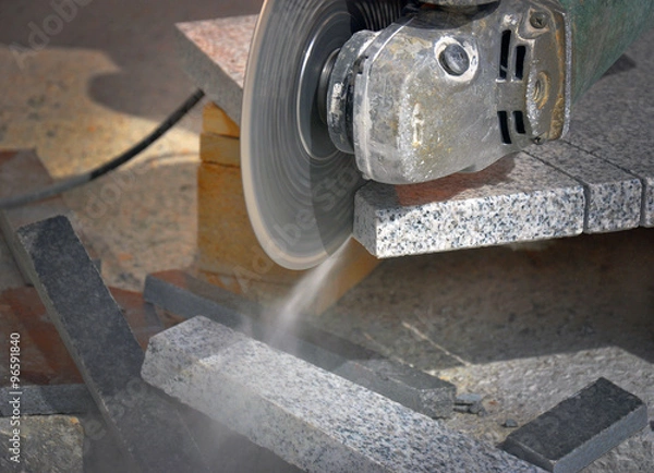 Obraz Grinder, cutting marble