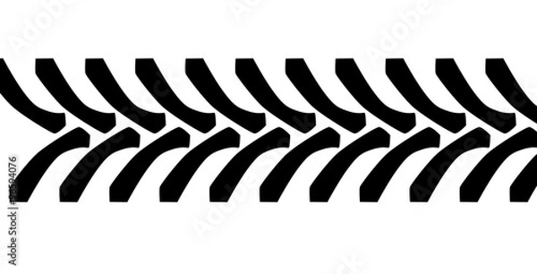 Obraz Tractor Tyre Tread Marks