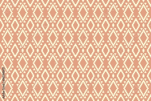 Fototapeta seamless pattern,Geometric, Navajo, traditional ethnic, fabric pattern for textiles, rugs, wallpaper, clothing, sarong, batik, wrapping, embroidery, print, background, cover, illustration