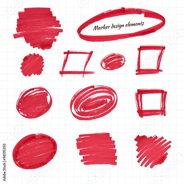 Fototapeta Set of design elements