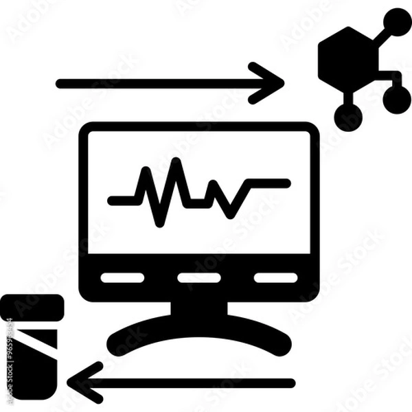 Fototapeta Biosensor Icon