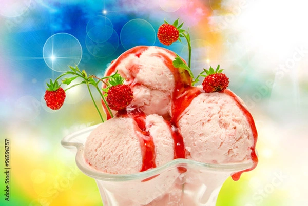 Fototapeta Ice cream close up