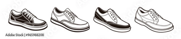 Obraz Shoes template different styles