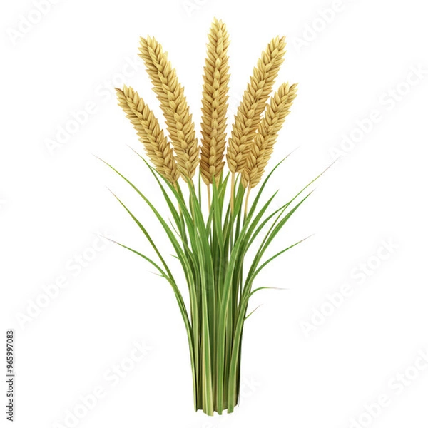 Obraz Golden Wheat Stalks A Symbol of Harvest and Abundance.