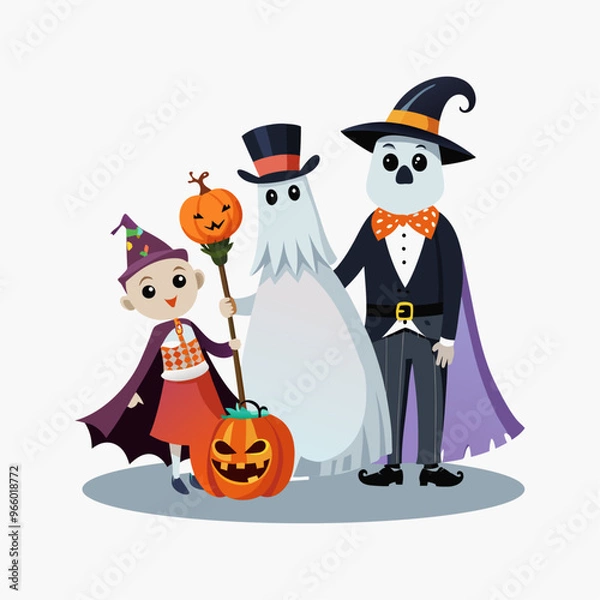 Obraz halloween background with pumpkin.