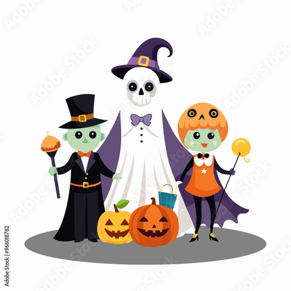 Obraz halloween background with pumpkin.