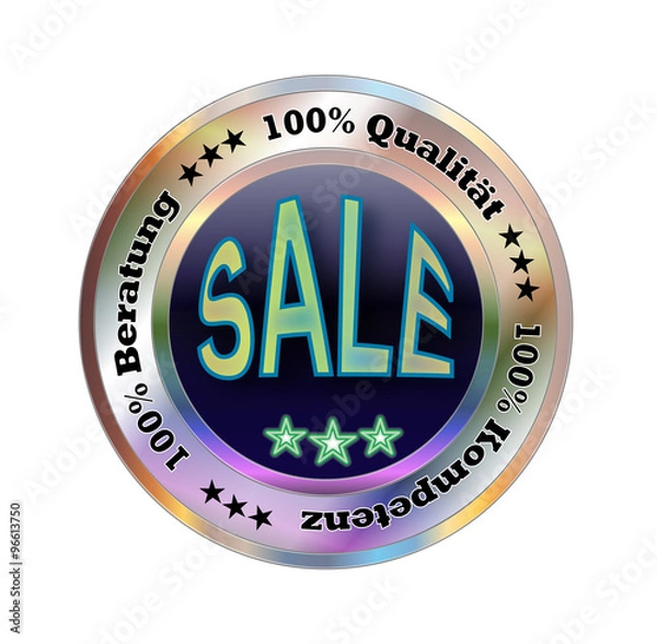 Obraz Button / Service / Qualität / Kompetenz / Vektor