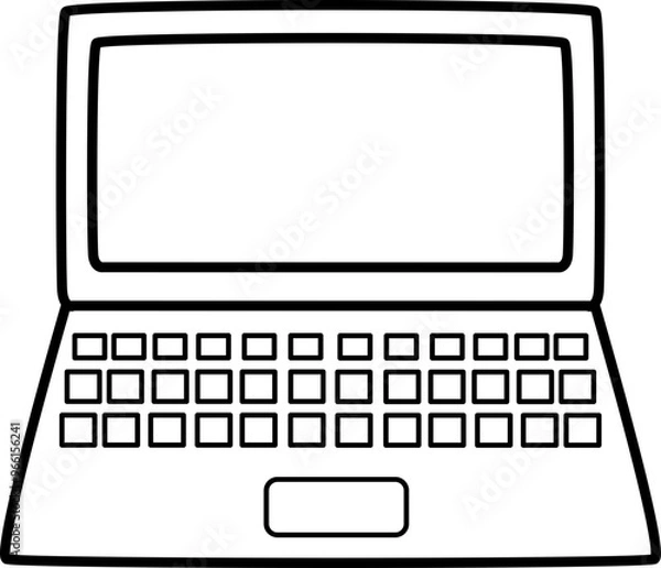 Obraz Laptop Outline