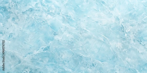 Fototapeta Crystal Clear Ice Texture A Close-Up of Blue and White Ice, ice texture, winter, nature