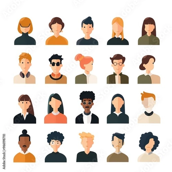 Fototapeta Avatar icone