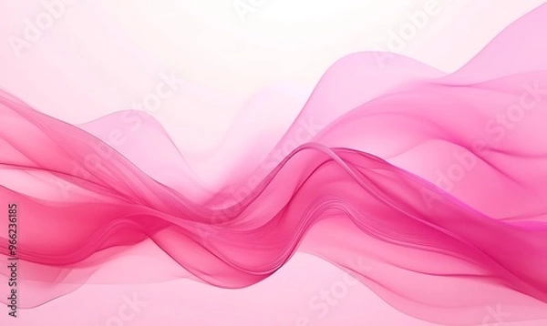 Fototapeta Abstract pink smock shape background with wavy lines pink, wallpaper