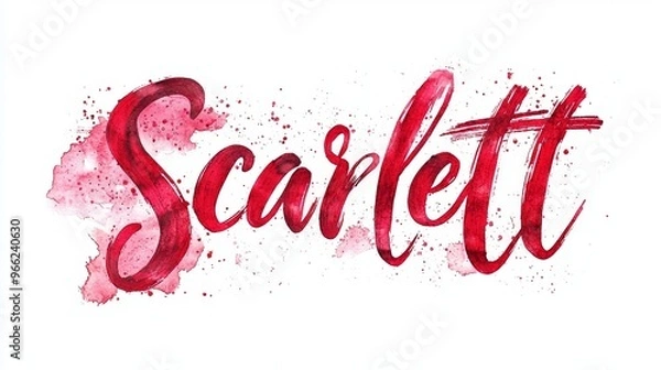 Obraz Personalized postcard perfect for decor created in Brush Calligraphy.