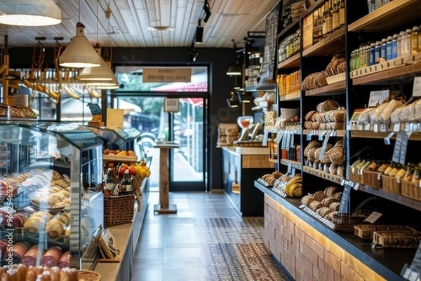 Obraz Empty charcuterie - small business concepts Empty charcuterie - small business concepts