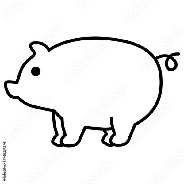Fototapeta Pig Icon