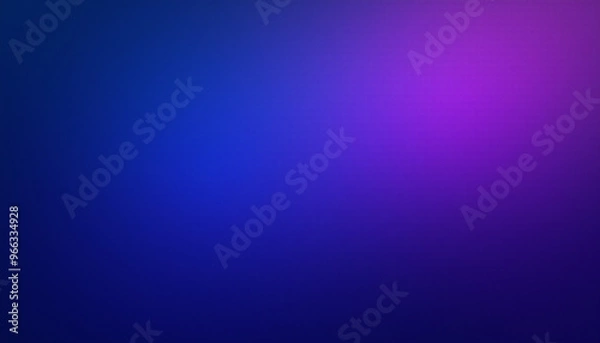 Fototapeta Abstract deep blue and purple gradient noisy grain background texture