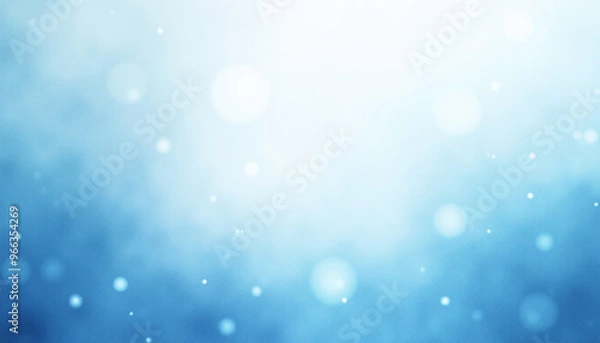 Fototapeta Abstract icy blue and white gradient noisy grain background texture