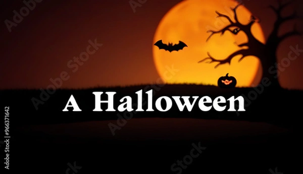 Fototapeta halloween isolated text