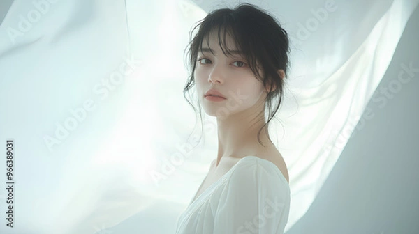 Fototapeta asian girl modelling 