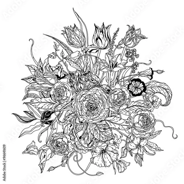 Fototapeta Still life with flowers