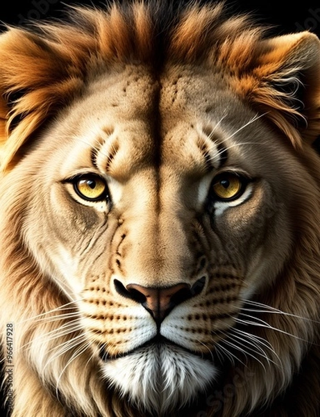 Obraz lion face close up