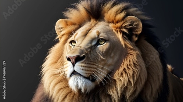 Obraz lion face close up