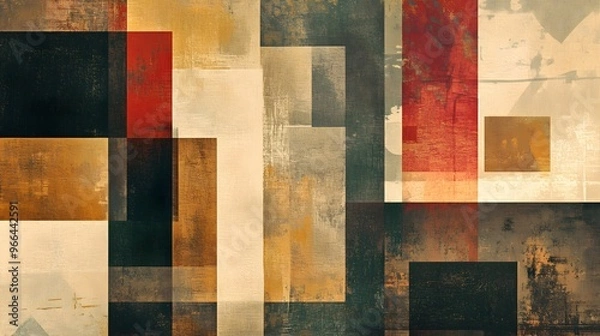 Fototapeta Boxy abstract design for decorative purposes featuring urban and architectural themes suitable for backgrounds