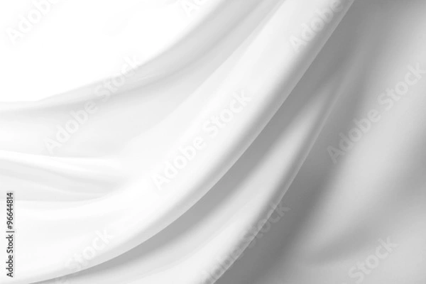 Fototapeta White silk