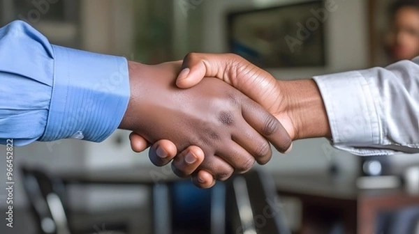 Obraz Two people shaking hands