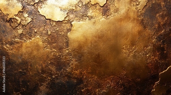 Obraz golden texture used as background, golden surface, wall

