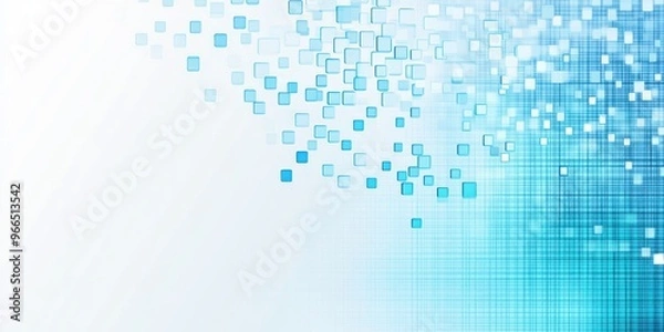 Fototapeta Background Abstract for Blue colored Tech Finance Fintech Pixel Pattern. Abstract Business Tech Science Vector Backdrop