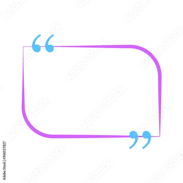 Fototapeta Quote Textbox Design for Inspirational and Creative Presentations