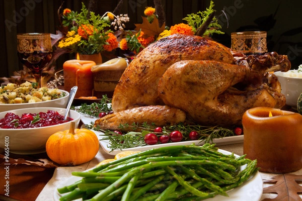 Obraz Rustykalne podziękowania obiad