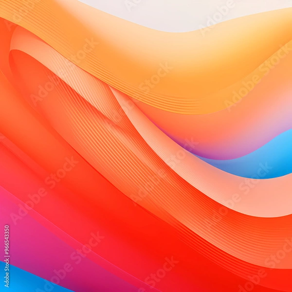 Fototapeta Abstract gradient color wave background