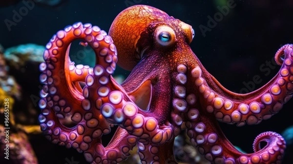 Obraz Vibrant Octopus Close-Up