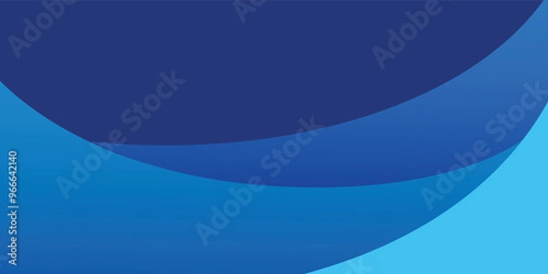 Fototapeta Paper layer circle blue abstract background. Curves and lines use for banner, cover, poster, wallpaper, design with space for text. vektor