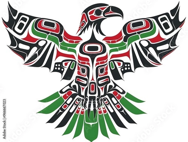 Fototapeta Native Art Style Eagle Graphics Design Vector Illustration