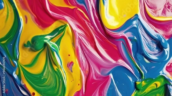 Fototapeta Energetic abstract patterns in vivid display