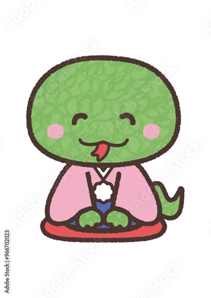 Fototapeta あいさつする　へび