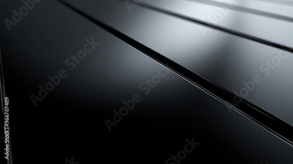 Fototapeta Abstract Black and White Stripes with a Glossy Finish