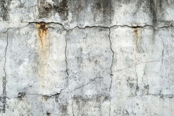 Fototapeta The pattern of surface wall concrete for background. Abstract of surface wall concrete for vintage background. Rusty damaged to surface wall. Wall texture for background, ai