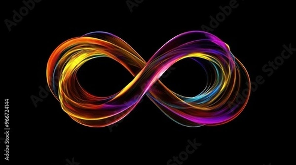 Fototapeta Infinity Symbol, Abstract, Digital Art, Colorful, Symbolic