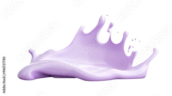 Fototapeta cream on transparent background