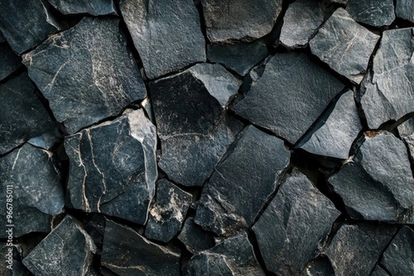 Obraz Dark stone texture background close up , ai