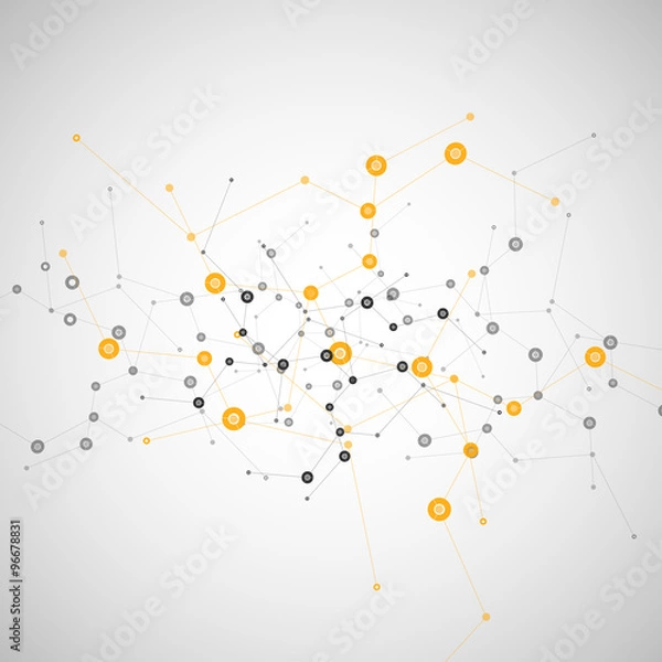 Fototapeta Vector network design