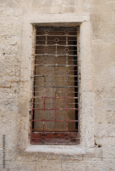 Fototapeta Barred Window in Lecce