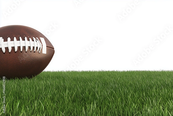 Obraz American Football on Green Grass