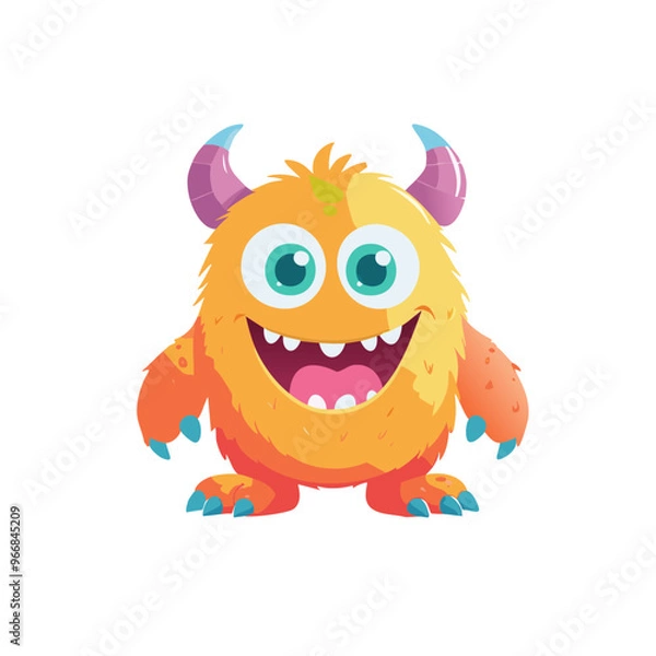 Fototapeta cute monster character set style 2